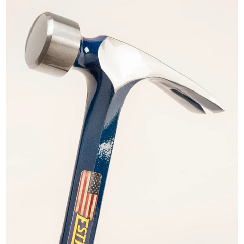 Estwing E3-25S 25oz Big Blue Framing Hammer w/ Larger Face - Blue Grip (Smooth Face)