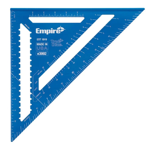 Empire E3992 – 12” Magnum  True Blue Laser Etched Rafter Square