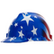 MSA 10052945 American Freedom Series V-Gard Slotted Protective Cap, American Stars and Stripes
