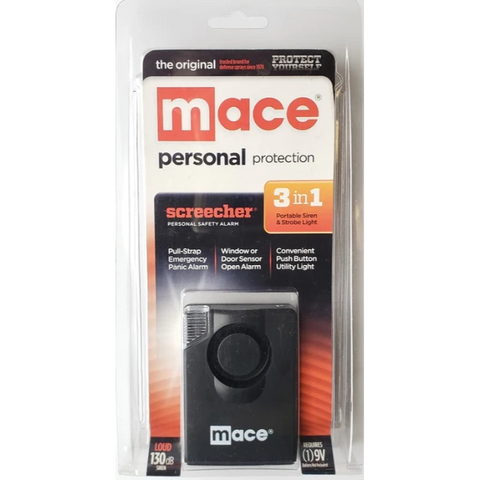 Mace 80238 Mace Screecher 3 in 1 Personal Protection Alarm