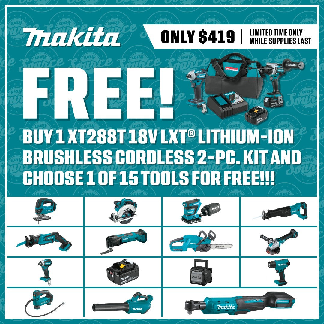 Makita XT288T 18V LXT® Lithium‑Ion Brushless Cordless 2‑Pc. Combo