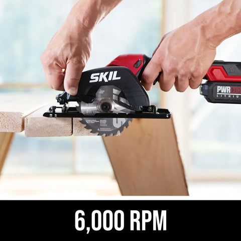 SKIL CR5435B-00 PWR CORE 20™ 20-Volt Brushless Cordless 4-1/2" Compact Circular Saw (Tool Only)