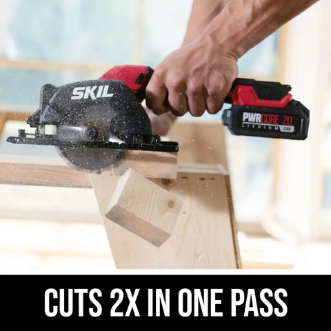 SKIL CR5435B-00 PWR CORE 20™ 20-Volt Brushless Cordless 4-1/2" Compact Circular Saw (Tool Only)