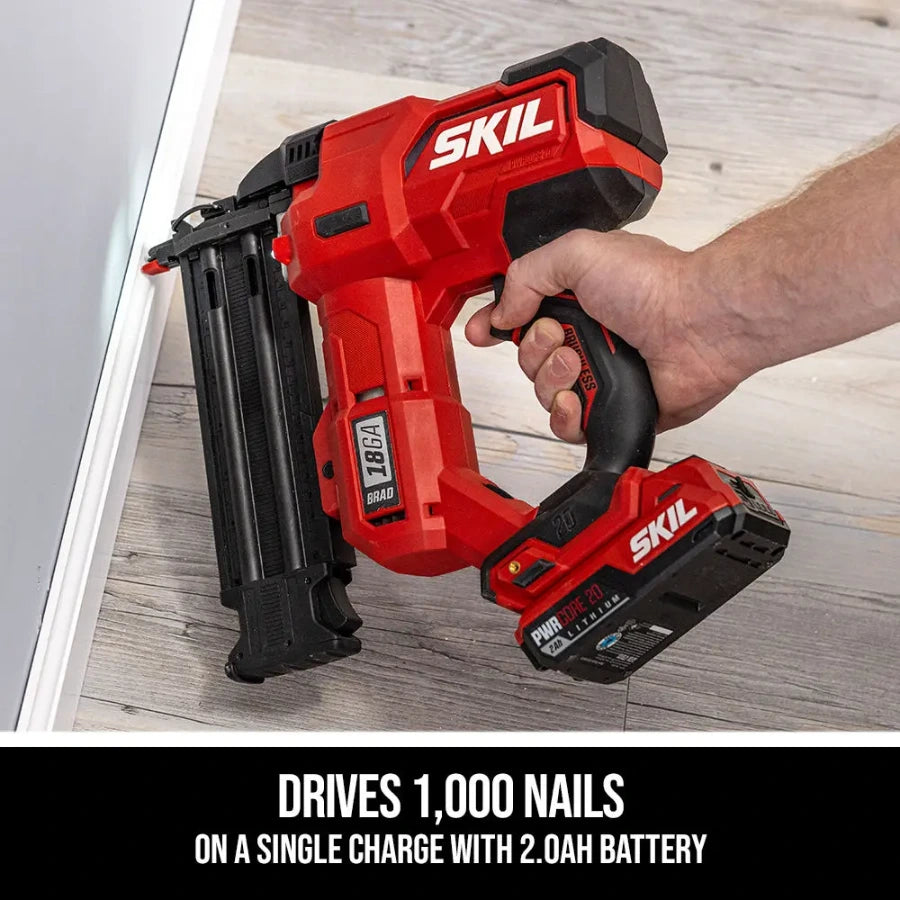 SKIL NA1800B-10 20V BL 18 Gauge Brad Nailer Kit – Way Source