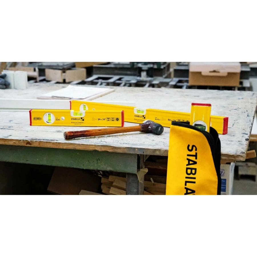 Stabila 29840 Pro Set 12", 24", & 48" Type 80 AS2 Level Set & Case