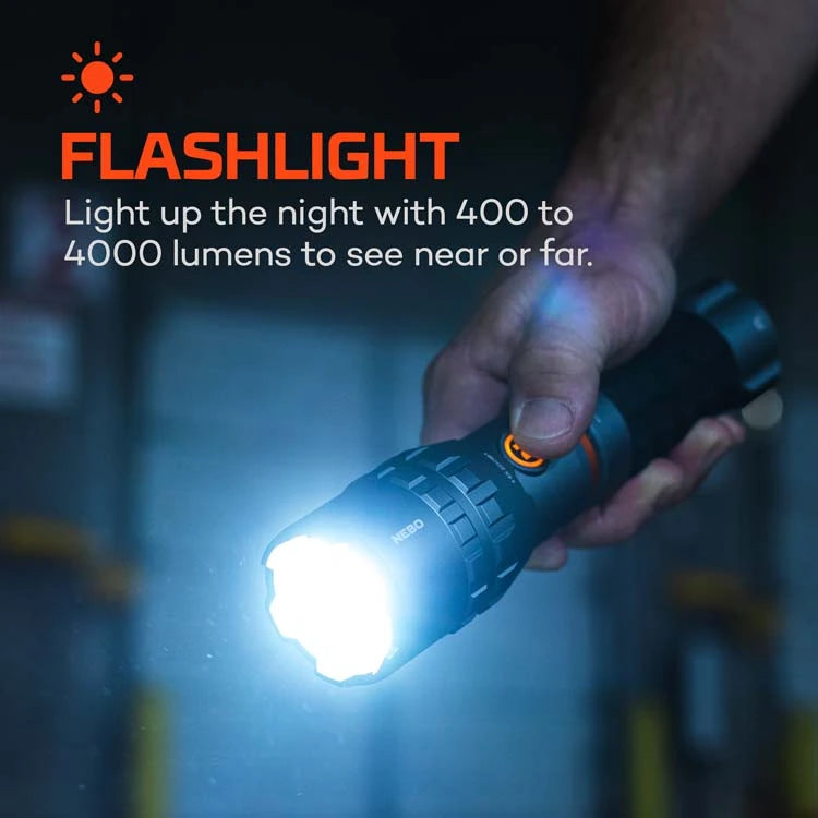 nebo flashlight blue light NEBO Slyde King 4K Flashlight/Work Light