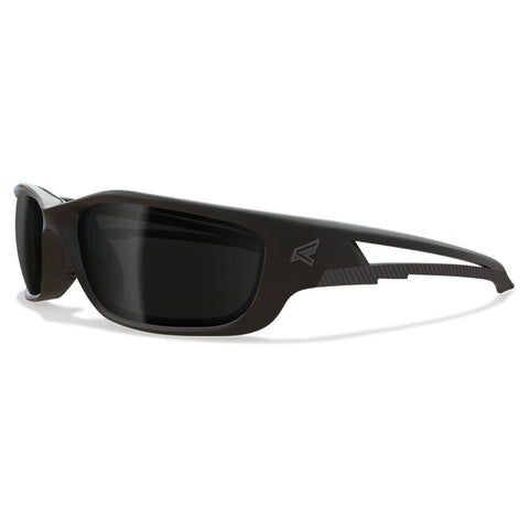 Edge Eyewear TSK-XL216 - Safety Glasses - Kazbek XL - Black Frame / Polarized Smoke Lens