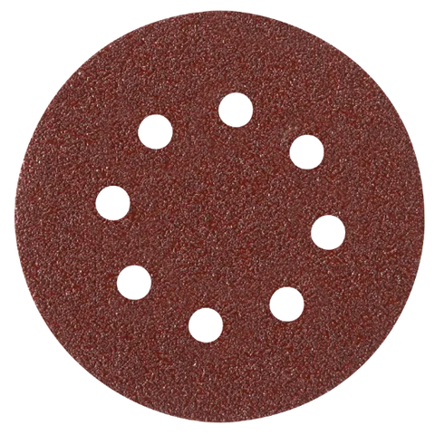 BOSCH SR5R180 5 pc. 180 Grit 5 In. 8 Hole Hook-And-Loop Sanding Discs