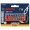 BOSCH ITDTV107C 7 pc. Driven 1 In. Impact Torx® Insert Bit Set with Clip for Custom Case System