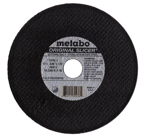 Metabo 655339000 6" x .040 Orignal Slicer Wheel