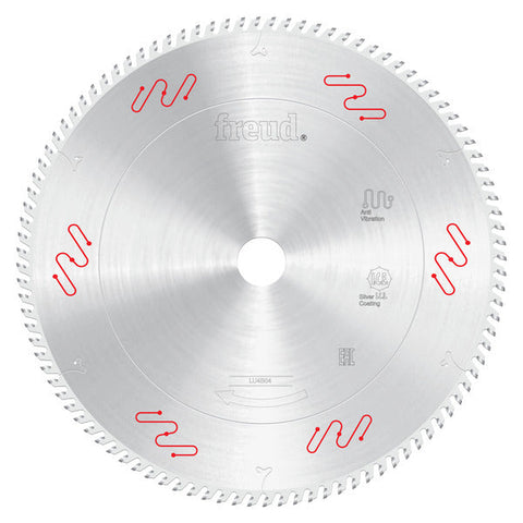 Freud 008925052524 255mm x 100T Ultra-Thin Kerf Plastics & Plexiglass Blades for Fine Finish