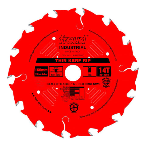 Freud 008925084891 160mm x 14T mm Thin Kerf Rip Blade