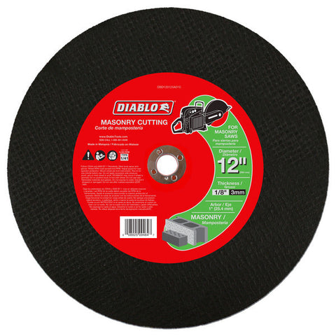 Diablo 008925094647 12"x1/8"x1" Masonry High Speed Cut Off