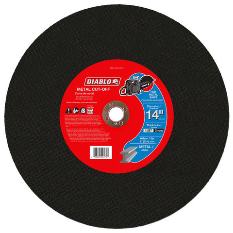 Diablo 008925094708 14"x1/8"x1" Metal High Speed Cut Off