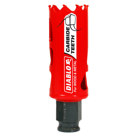 Diablo 008925137665 1-1/8" (29mm) Carbide-Tipped Hole Saw with SnapLock Plus Mandrel System