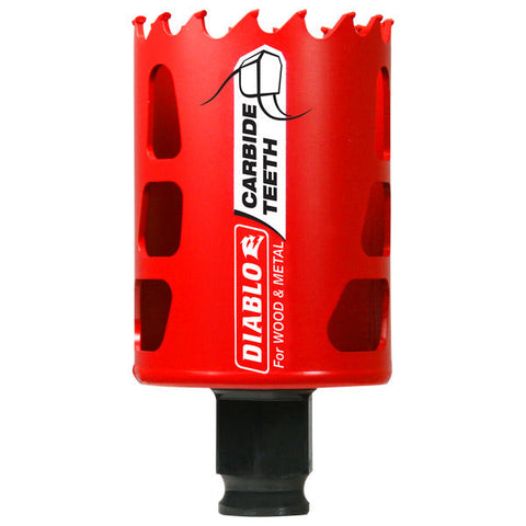 Diablo 008925137726 1-7/8" (48mm) Carbide-Tipped Hole Saw with SnapLock Plus Mandrel System
