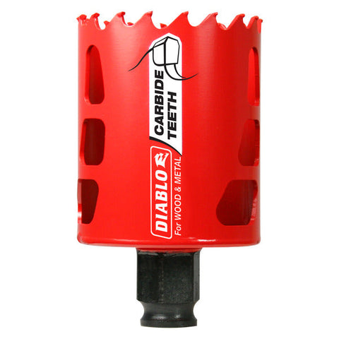 Diablo 008925137740 2-1/8" (54mm) Carbide-Tipped Hole Saw with SnapLock Plus Mandrel System