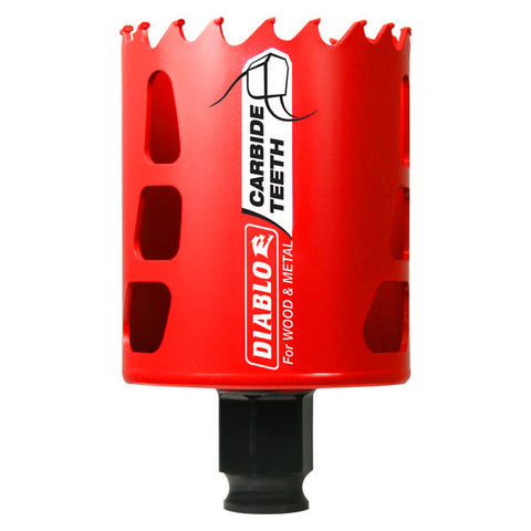 Diablo 008925137757 2-1/4" (57mm) Carbide-Tipped Hole Saw with SnapLock Plus Mandrel System