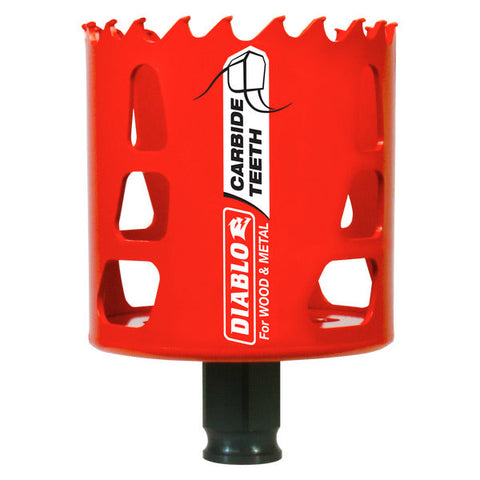 Diablo 008925137771 2-1/2" (64mm) Carbide-Tipped Hole Saw with SnapLock Plus Mandrel System