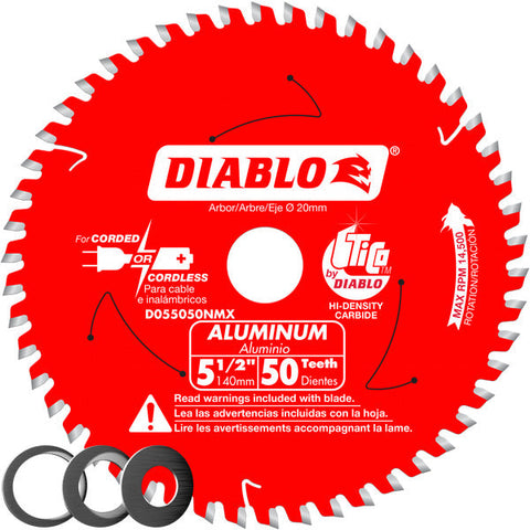 Diablo 008925143642 5-1/2 in. x 50 Tooth Aluminum Cutting Saw Blade