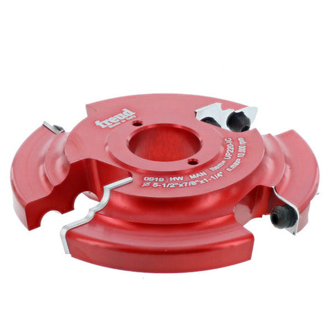 Freud 008925144243 5-1/2" (Dia.) 2+2 Advanced Design Raised Panel Insert Shaper Cutter for 3/4" Stock with 1-1/4" bore