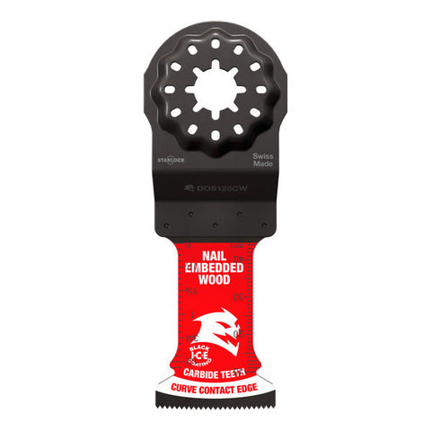 Diablo 008925169840 1-1/4" Diablo AMPED™ Demo Demon™ Starlock Carbide Teeth Oscillating Blades for Nail-Embedded Wood (3-Pack)