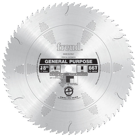 Freud 008925300359 18" x 66T General Purpose Blade