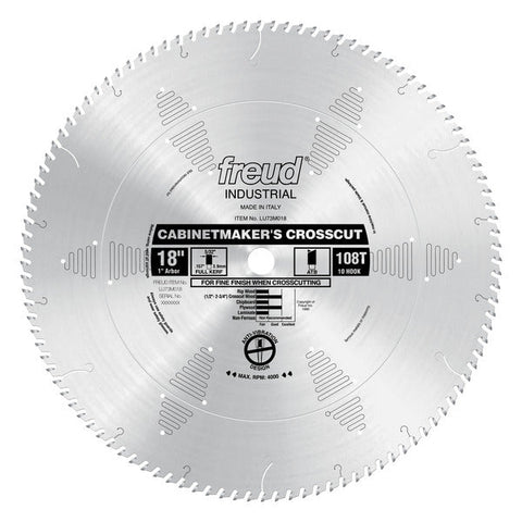 Freud 008925300441 18" x 108T Cabinetmaker’s Crosscut Blade