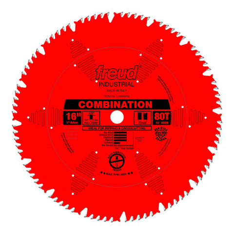 Freud 008925301585 16" x 80T Combination Blade