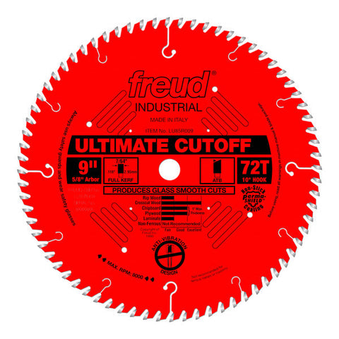 Freud 008925301608 9" x 72T Ultimate Cut-Off Blade