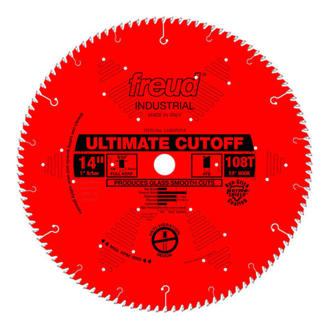 Freud 008925301639 14" x 108T Ultimate Cut-Off Blade
