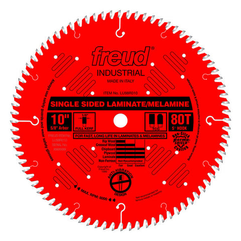 Freud 008925301769 10" x 80T Single Sided Laminate/Melamine Blade