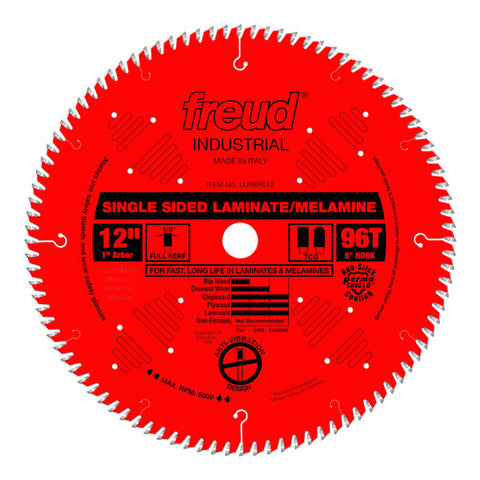 Freud 008925301776 12" x 96T Single Sided Laminate/Melamine Blade