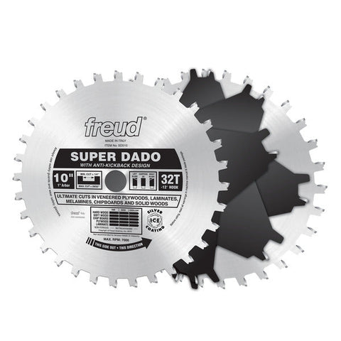 Freud 008925330479 10" x 32T Super Dado Sets