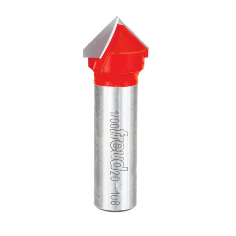 Freud 008925380498 3/4" (Dia.) 90° V Grooving Bit with 1/2" shank, 2-1/4" overall length