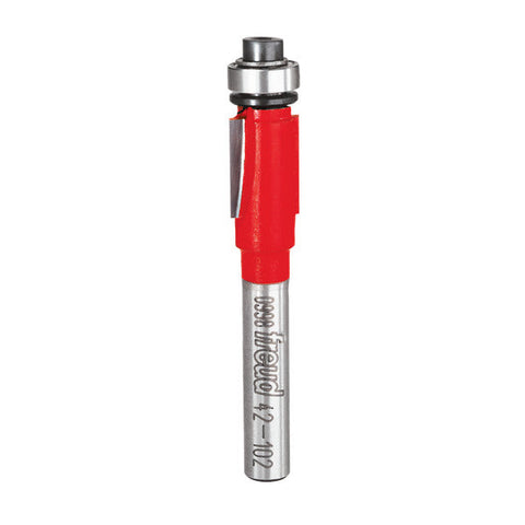 Freud 008925380986 3/8" (dia.) Bearing Flush Trim Bit with 1/4" shank, 2-5/16" overall length