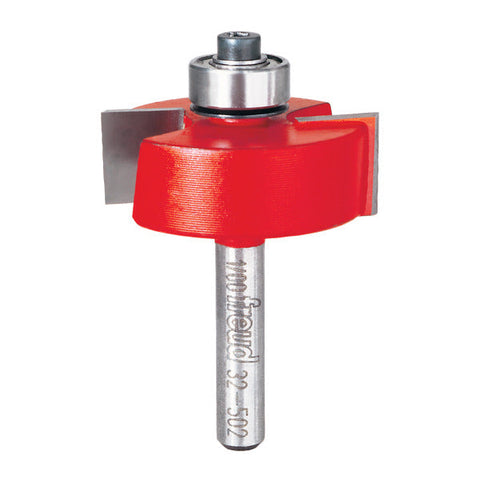 Freud 008925383185 5/16",3/8",7/16",1/2" Depth Rabbeting Bit Set with interchangeable bearings with 1/4" Shank