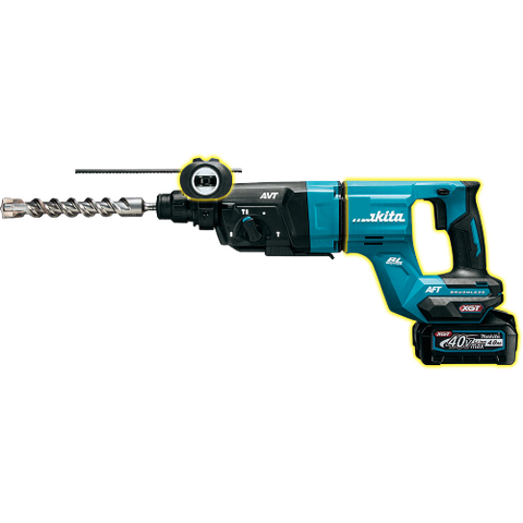 Makita GRH07M1 40V max XGT® Brushless Cordless 1-1/8" SDS-PLUS AVT® Rotary Hammer Kit, AFT® and AWS® Capable (4.0Ah)