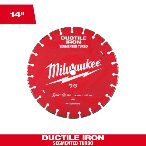 Milwaukee 49-93-7340 14" Ductile Iron Diamond Blade