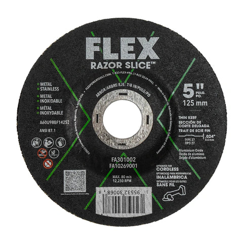 FLEX FA301002 5” RAZOR SLICE™ Cut-Off Disc