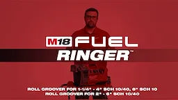 Milwaukee 2928-22 M18 FUEL™ RINGER™ Roll Groover for 2” – 6” Sch 10/40