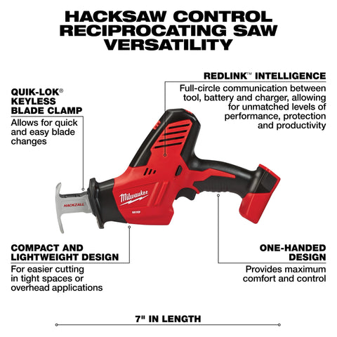 Milwaukee 3693-24CX M18 Brushless 4-Tool Combo Kit image 11