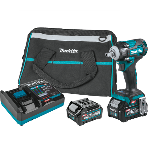 Makita GWT05D 40V max XGT® Brushless Cordless 4-Speed 1/2" Sq. Drive Impact Wrench Kit w/ Detent Anvil (2.5Ah)