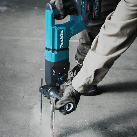 Makita GRH07M1W 40V max XGT® 1-1/8" SDS-PLUS AVT® Rotary Hammer Kit with Dust Extractor, AFT®, AWS Capable