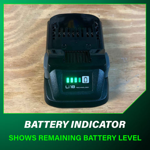 Metabo HPT 382332M 18V 4.0Ah Lithium Ion Battery with Fuel Gauge Indicator