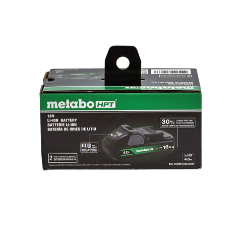 Metabo HPT 382332M 18V 4.0Ah Lithium Ion Battery with Fuel Gauge Indicator