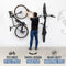 Swivel Mount Bike Storage Rack | 4 Bicycle | Garage Wall Hook | Mud