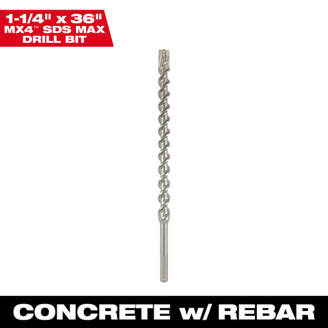 Milwaukee 48-20-3974 SDS-MAX 4CT MX4™ 1-1/4" X 31" X 36"