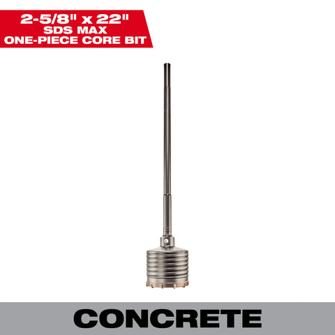 Milwaukee 48-20-5414 2-5/8" X 22" One Piece SDS-MAX Core Bit
