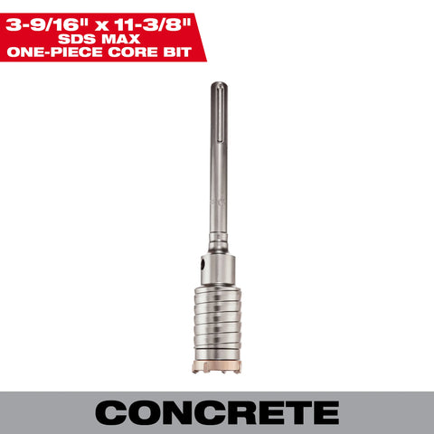 Milwaukee 48-20-5428 3-9/16" X 11-3/8" One Piece SDS-MAX Core Bit